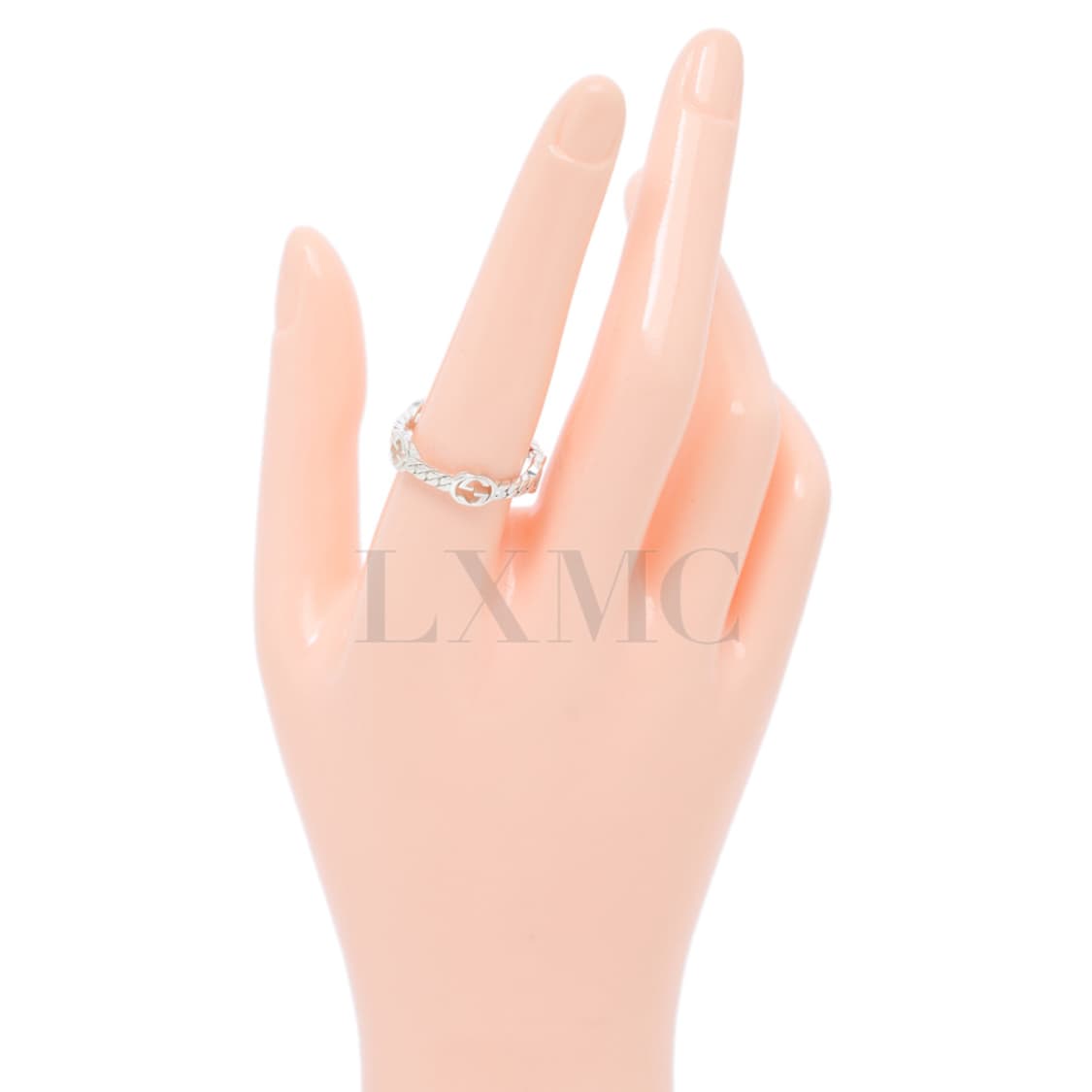 구찌 실버링 인터로킹 GG 실버반지 19호 661523 상품이미지4