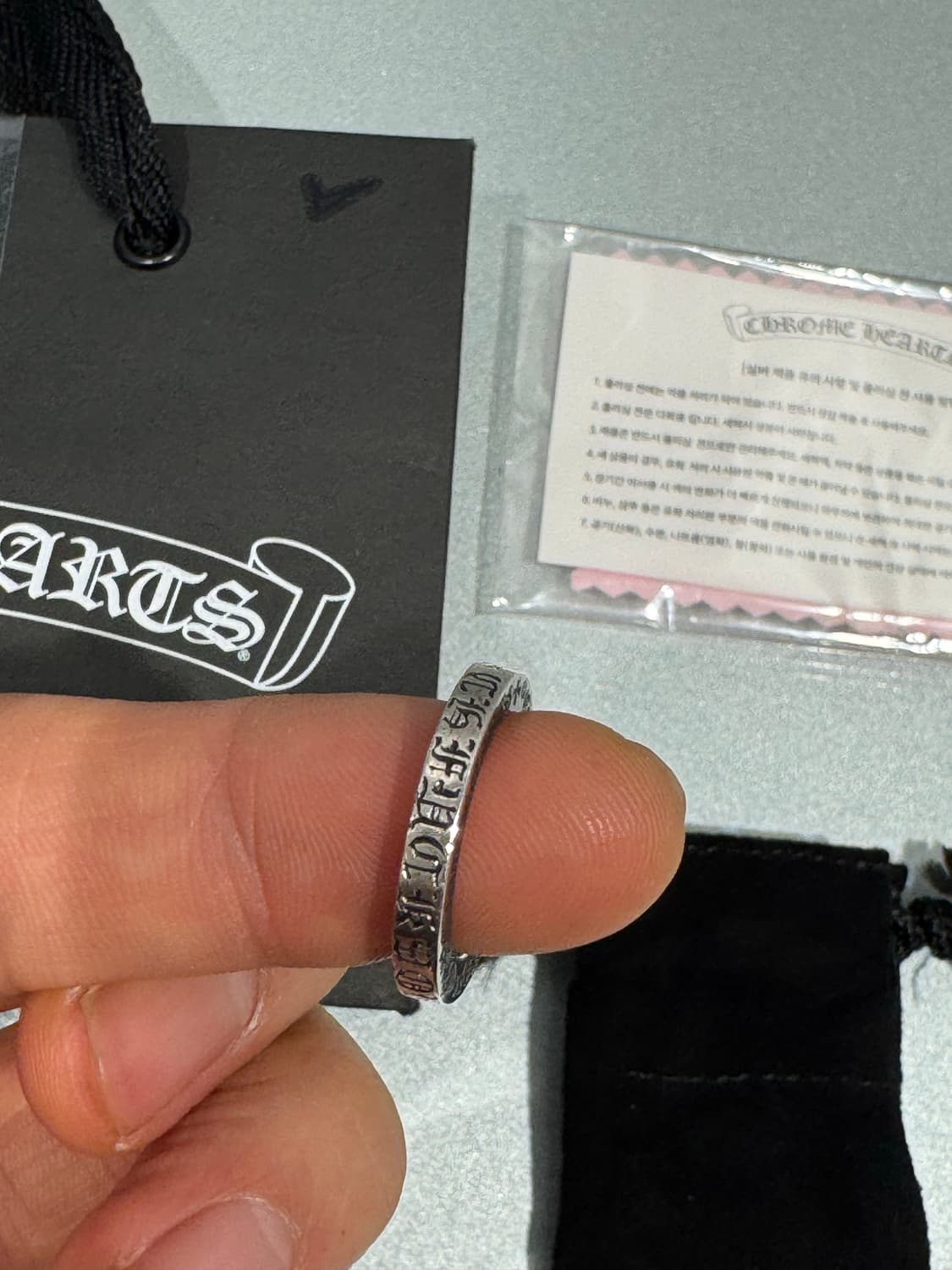 크롬하츠 퍽유링 us사이즈5.5호 상품이미지4