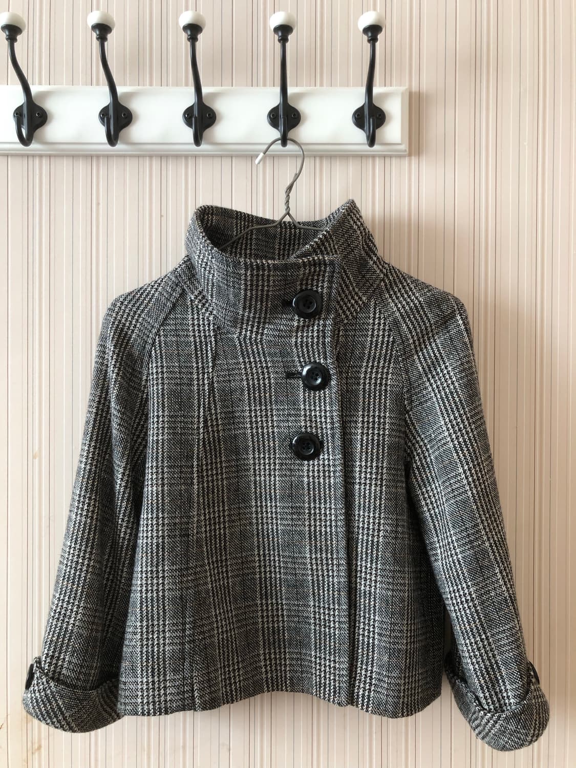 빈티지 체크 코트 상품이미지2