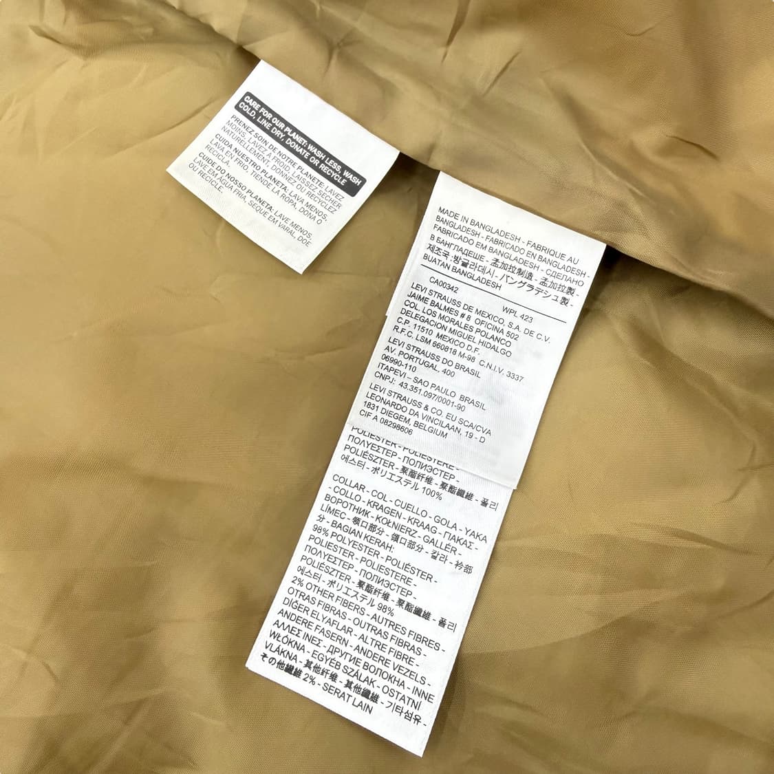 리바이스 올리브그린 배색 포켓 패딩조끼 상품이미지10