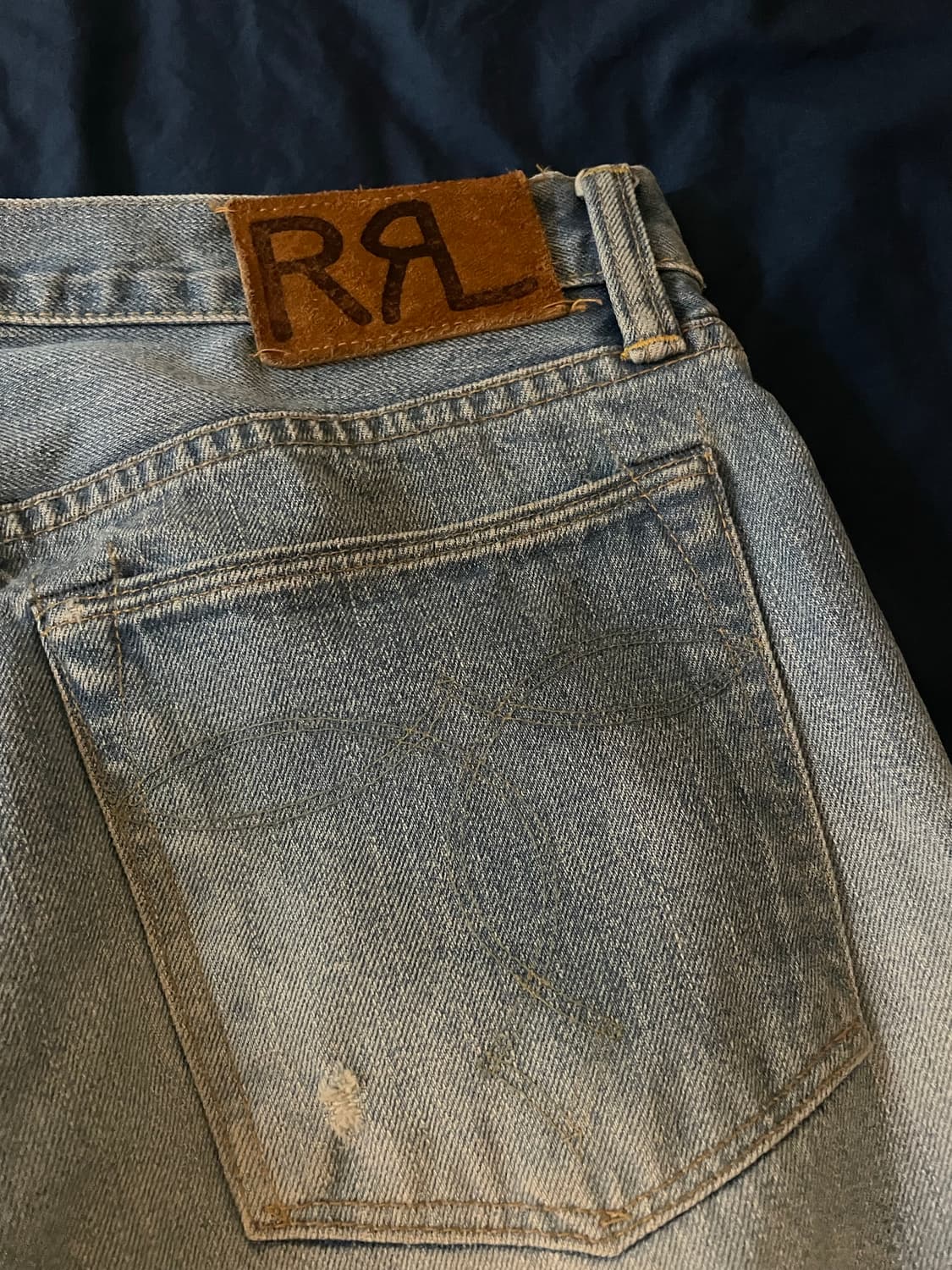 RRL 더블알엘 셀비지 워싱 데님 스트레이트 핏 [33X34] 상품이미지6