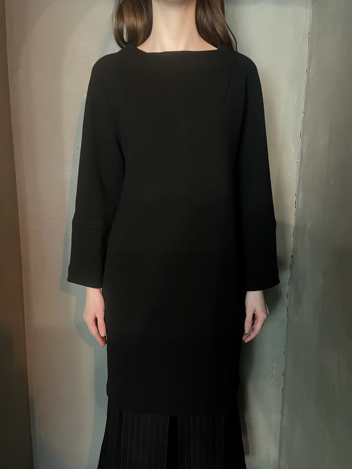 아르마니 패널 절개 울 드레스 상품이미지1