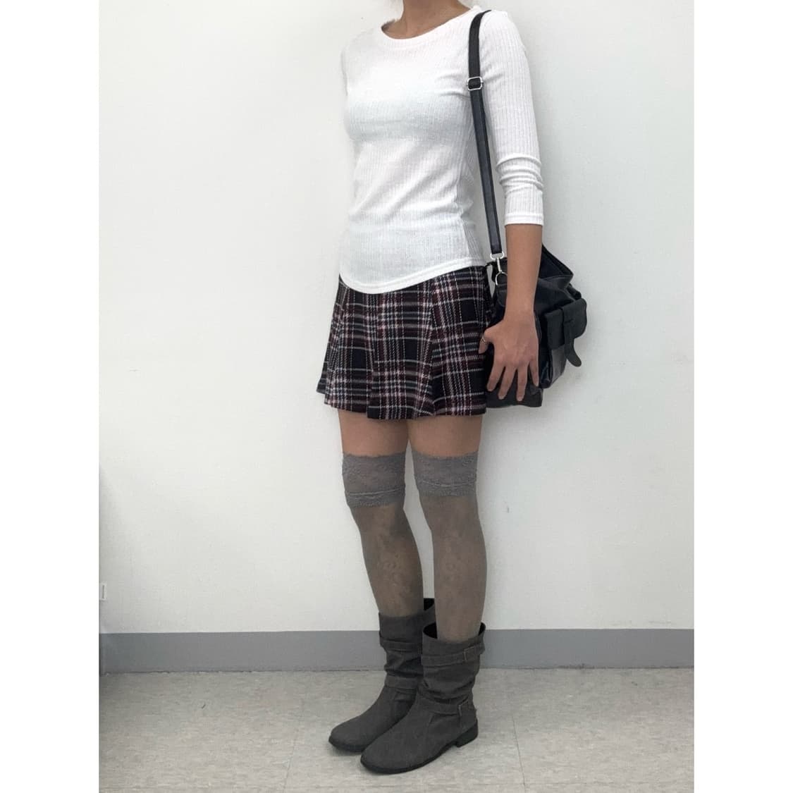 빈티지 화이트 반팔 상품이미지2