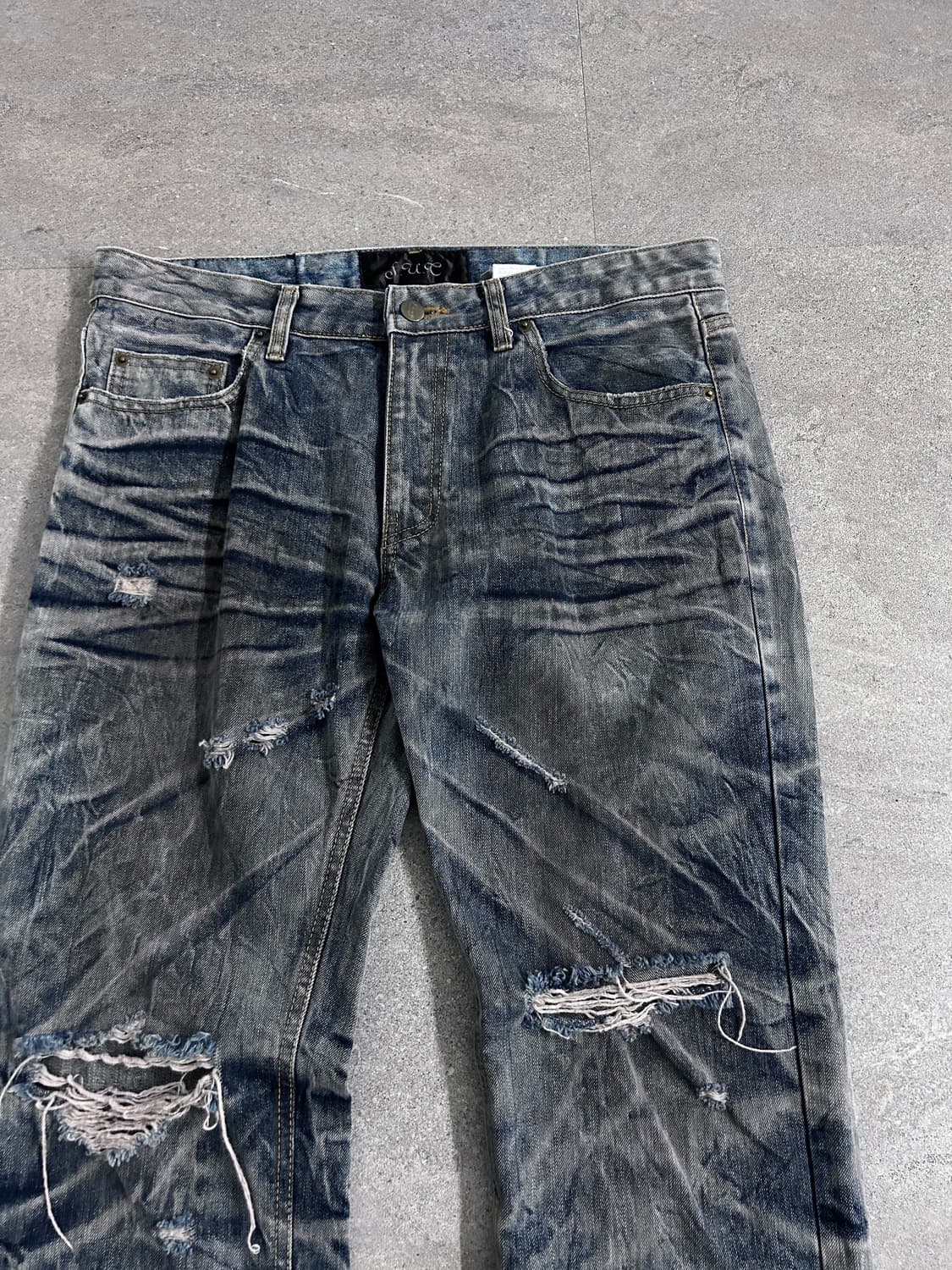 00‘s JPN S.U.E 플레어 하드 워싱 데님 상품이미지6