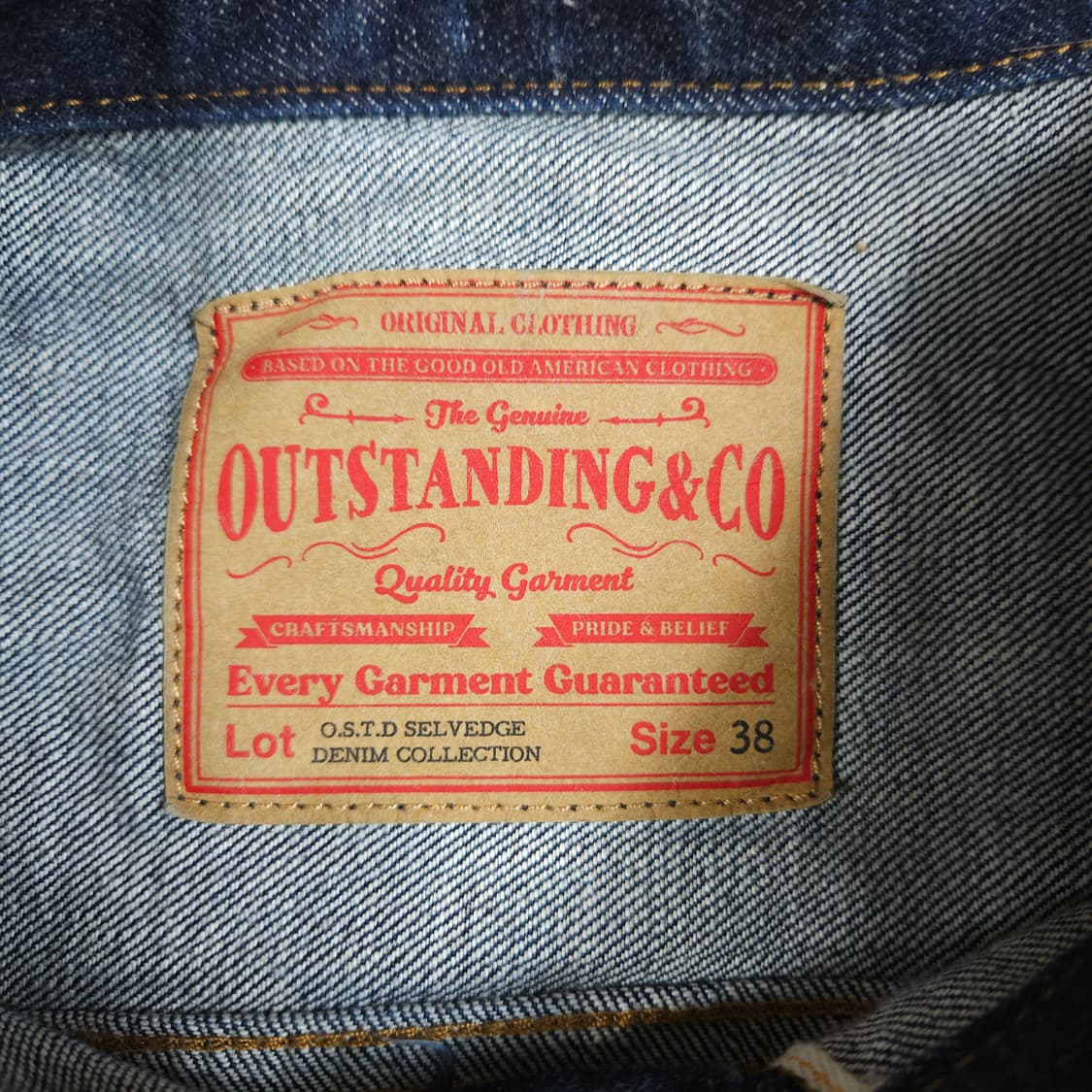 아웃스탠딩 셀비지 데님자켓  상품이미지3