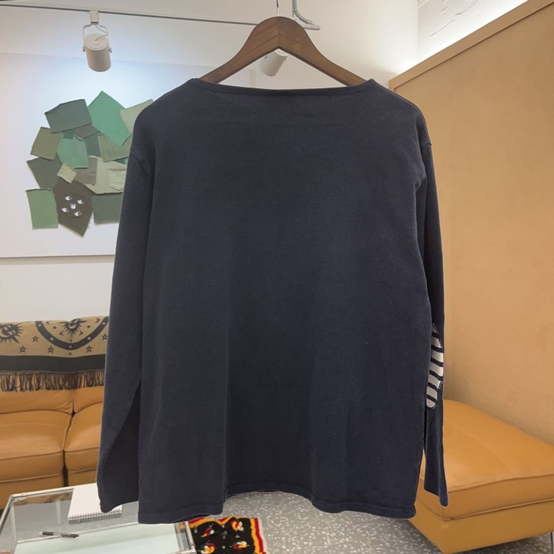 세인트제임스 네이비 엘보 패치 긴팔 티 롱슬리브 L C06417 상품이미지4