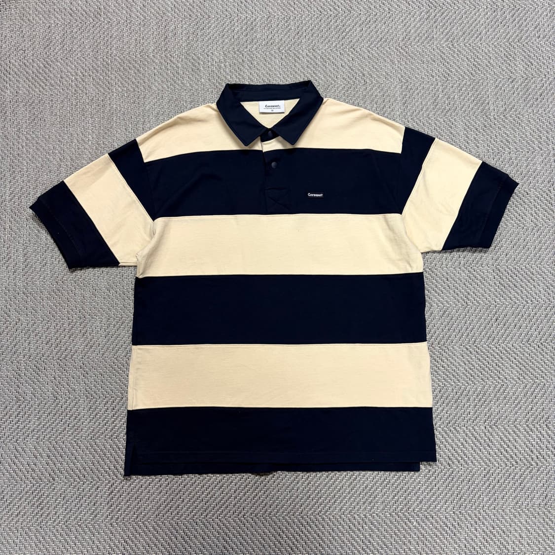 (M)커버낫 스트라이프 럭비 폴로티 상품이미지1