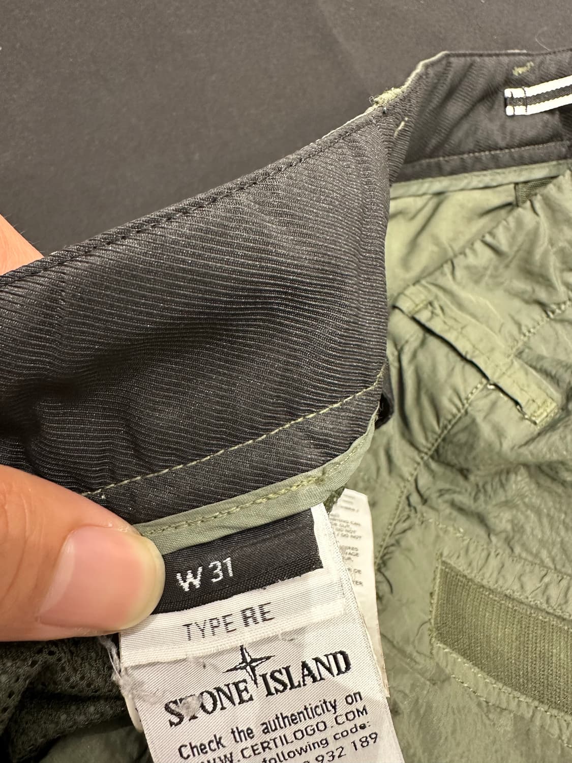 스톤아일랜드 나일론 카고 팬츠 W31 상품이미지4