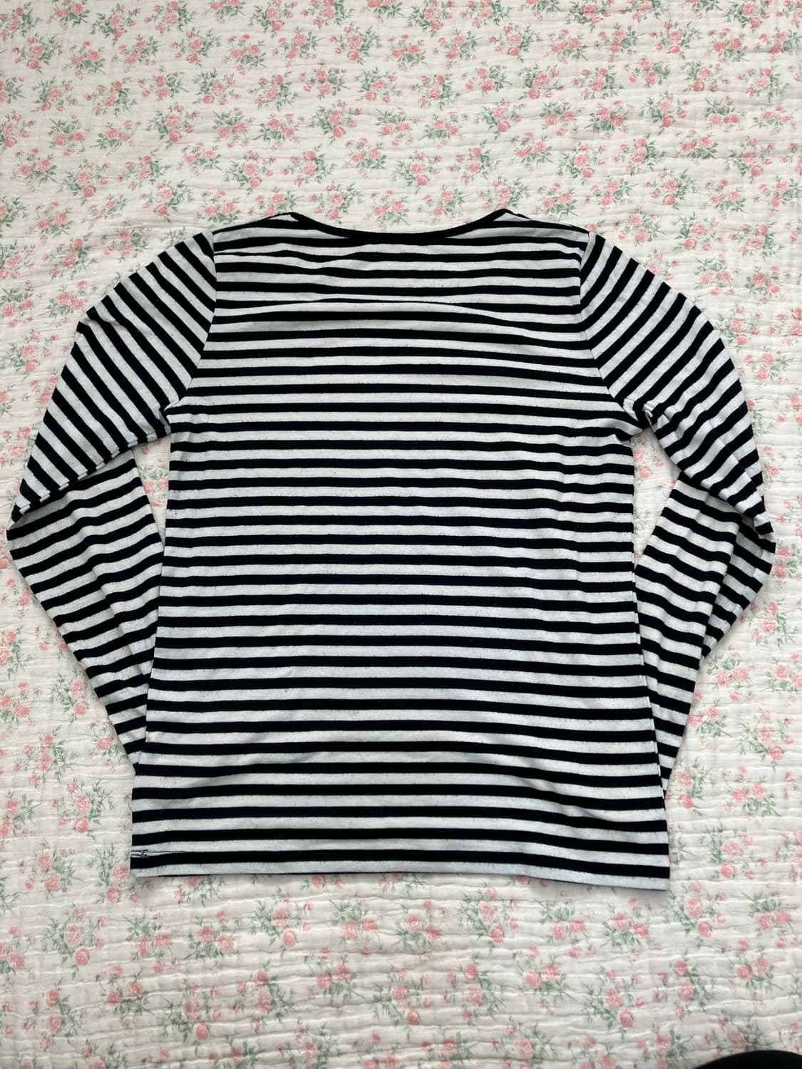 빈티지 블랙 스트라이프 펑키 긴팔 1117 모리걸 y2k 스트릿 갸루 펑 상품이미지4