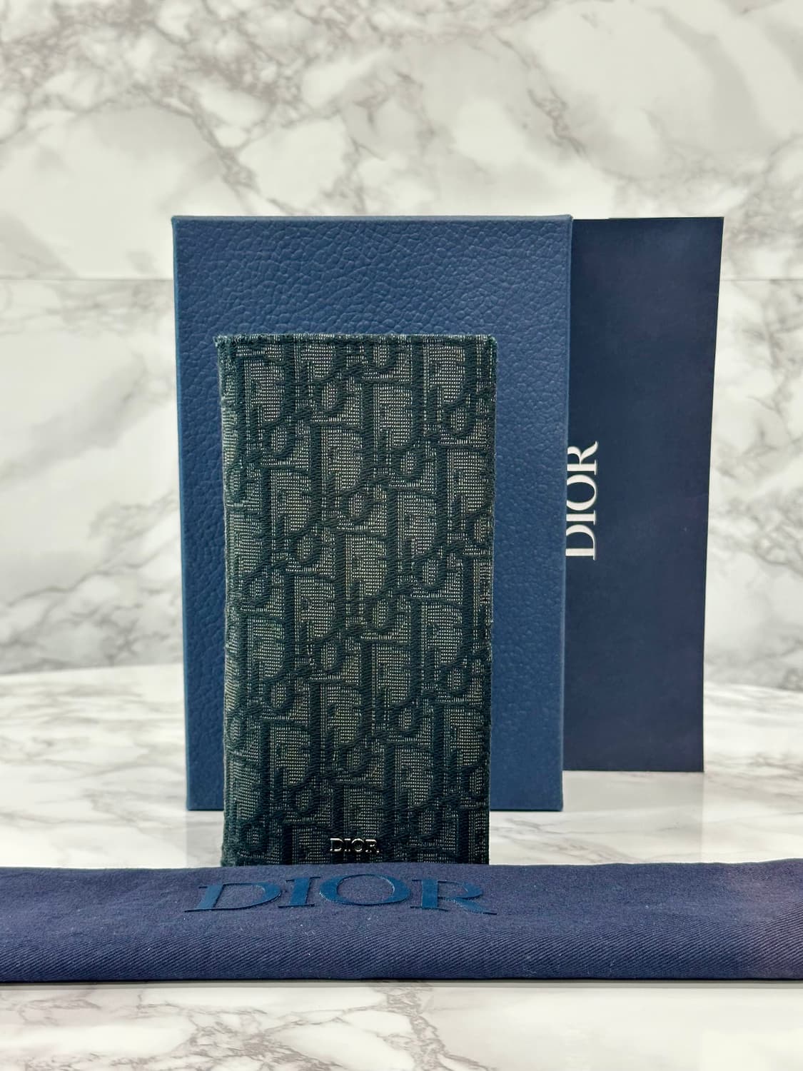 [풀구성]디올 오블리크 버티컬 장지갑 블랙 상품이미지1