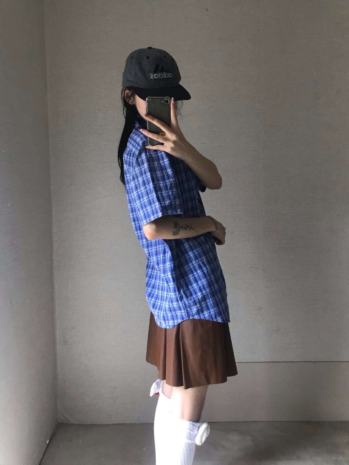 폴로 반팔 체크셔츠 상품이미지4