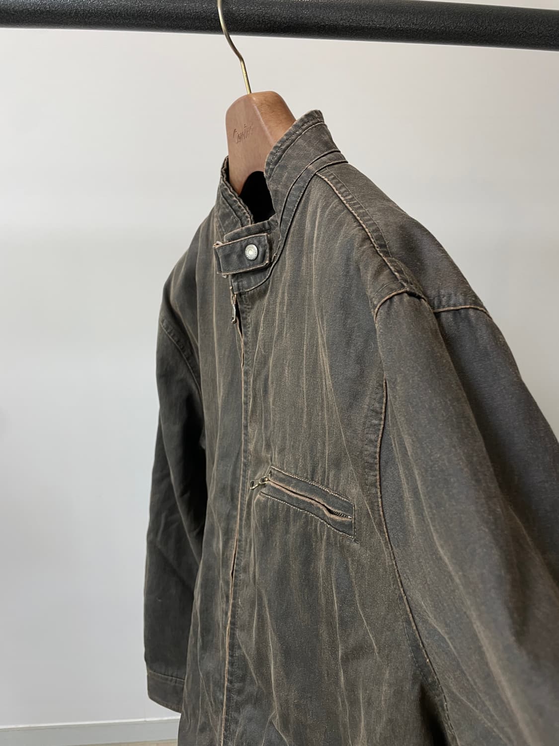 (XL) Maru 마루 빈티지 오일워싱 코튼 블루종 자켓 상품이미지3