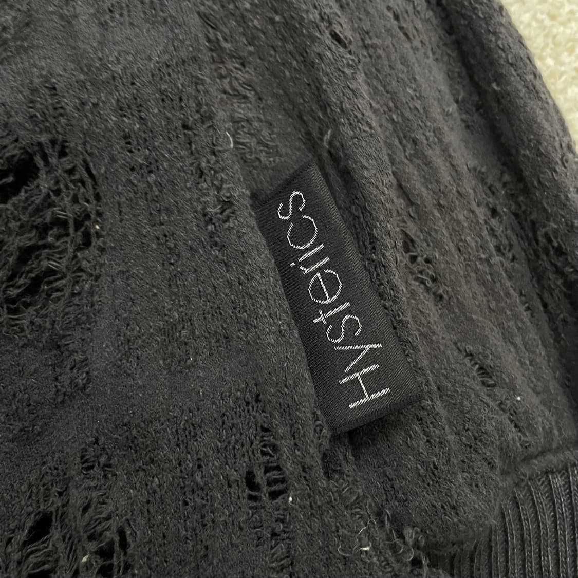 히스테릭글래머 데미지 그런지 니트 다크그레이 상품이미지4