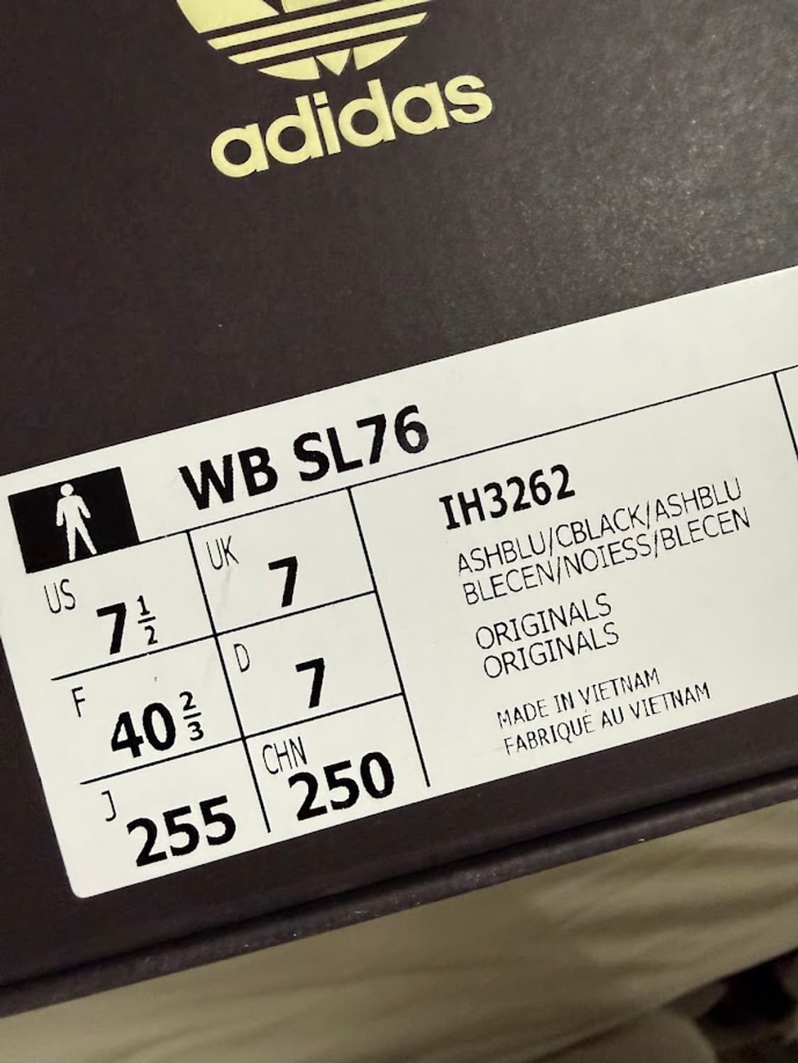 아디다스 웨일즈보너 sl76 애쉬블루 255 상품이미지3