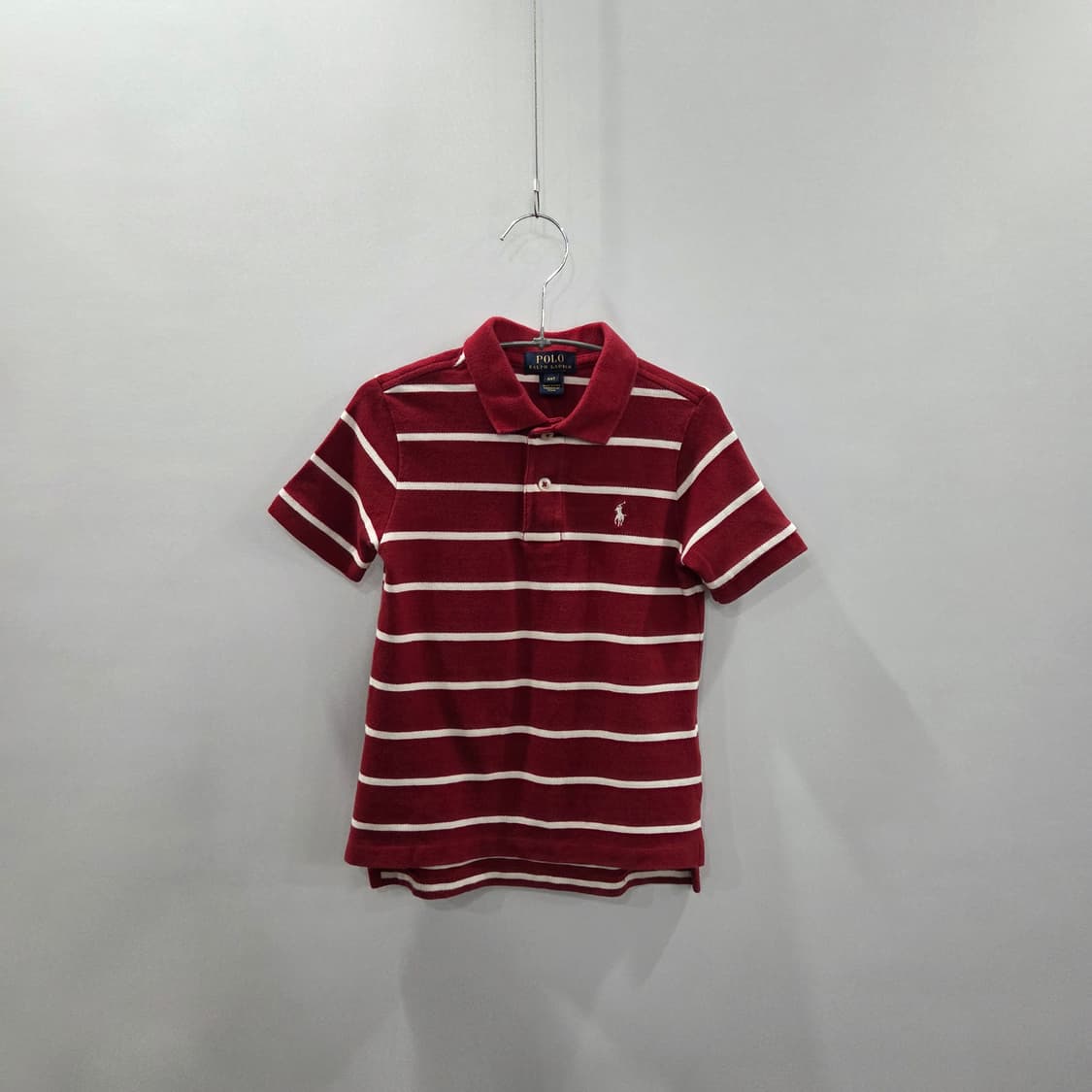 폴로랄프로렌 키즈 피케 스트라이프 카라티 4T 상품이미지1