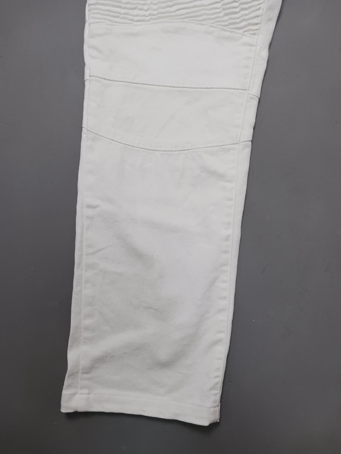 [34] 발망 바이커 화이트진 청바지 상품이미지3