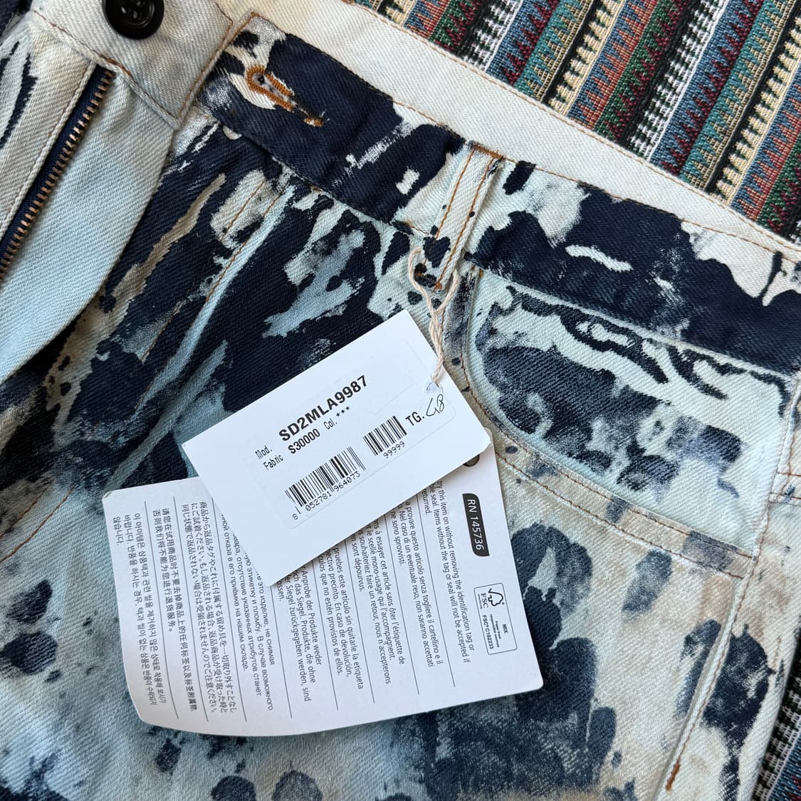 메종 마르지엘라 페인팅 데님 팬츠 상품이미지3