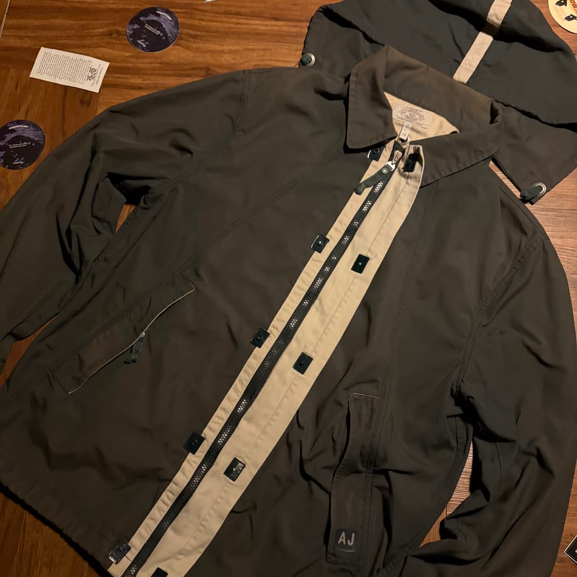 00S ARMANI JEANS 코튼 후디드 집업 자켓 상품이미지4