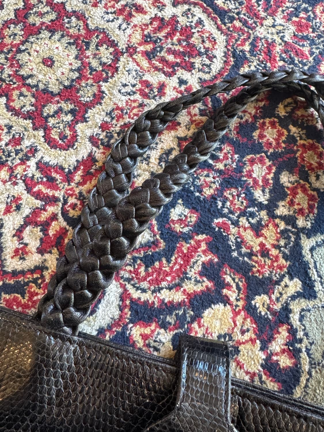 블랙 빈티지 토트백 상품이미지4