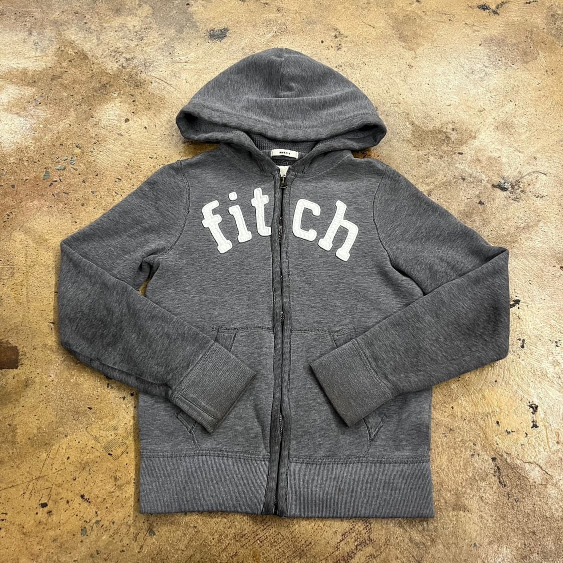 아베크롬비 그레이 딱붙 후드집업  상품이미지2