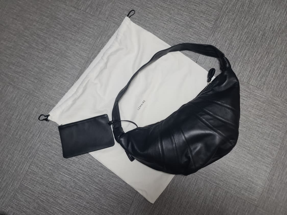 르메르 크루아상 라지 숄더백 블랙 크루아상백 나파레더 숄더백 크로스백 상품이미지1