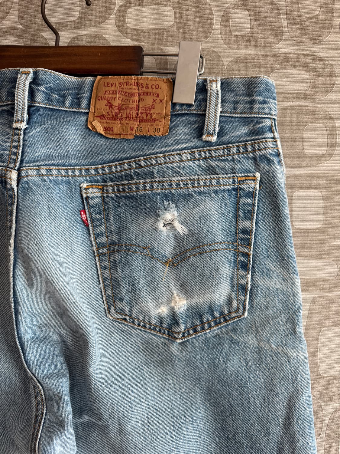 Levi's 리바이스 USA 빈티지 501 커스텀 데님 청바지 상품이미지6