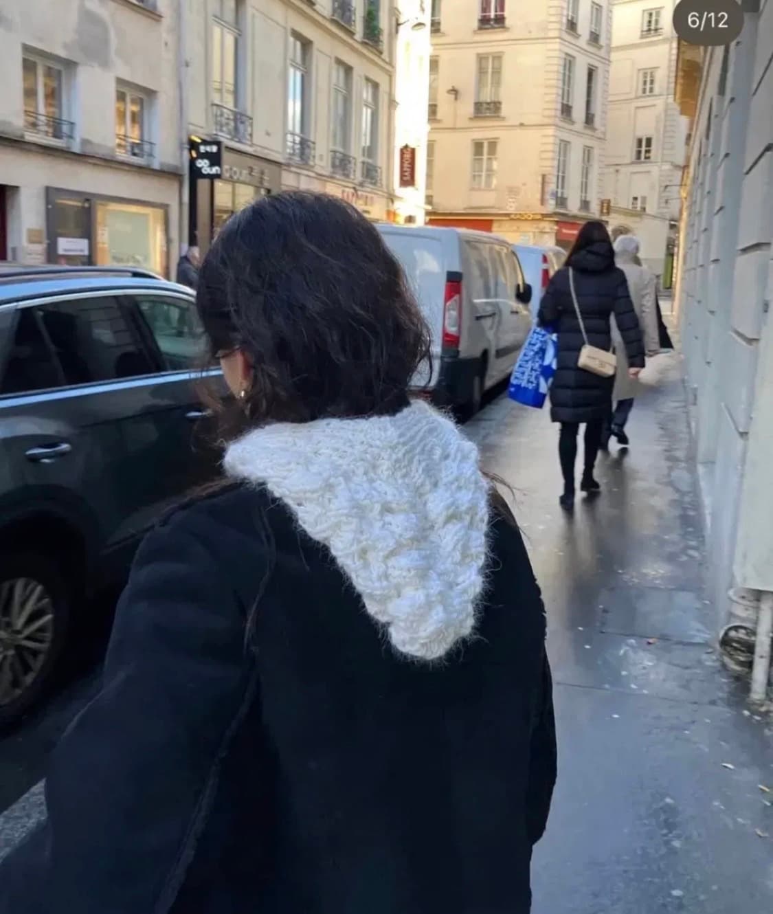 LO61 Hand Knitted Bonnet in Ivory 상품이미지3