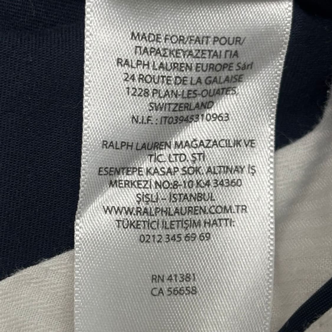 RALPH LAUREN 스트레치 스트레이트핏 치노팬츠 네이비 36/30 상품이미지9
