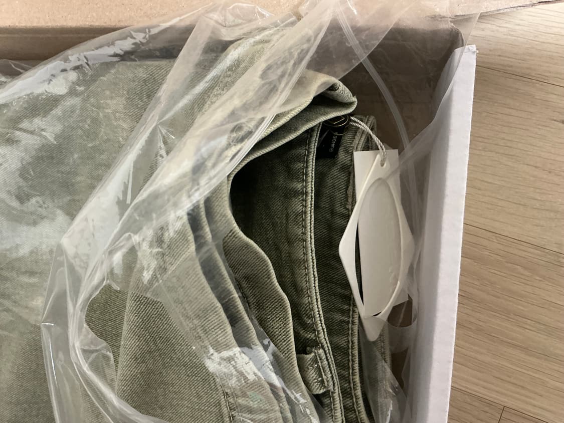 (W) 미스치프 워시드 버뮤다 팬츠 블리치드 카키 상품이미지3