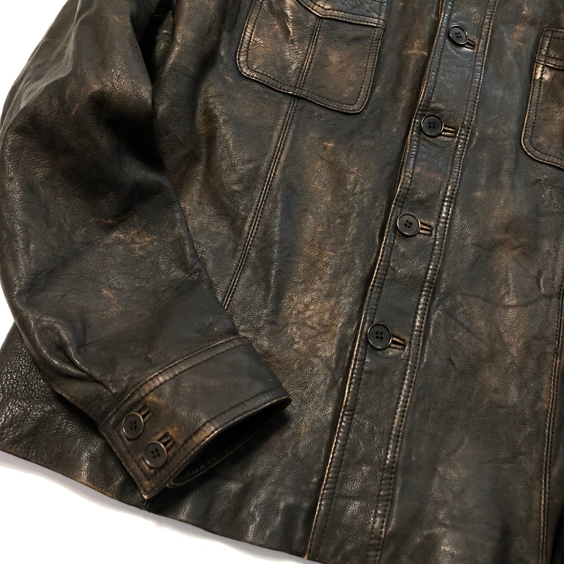 Guess 빈티지 레더자켓 상품이미지6