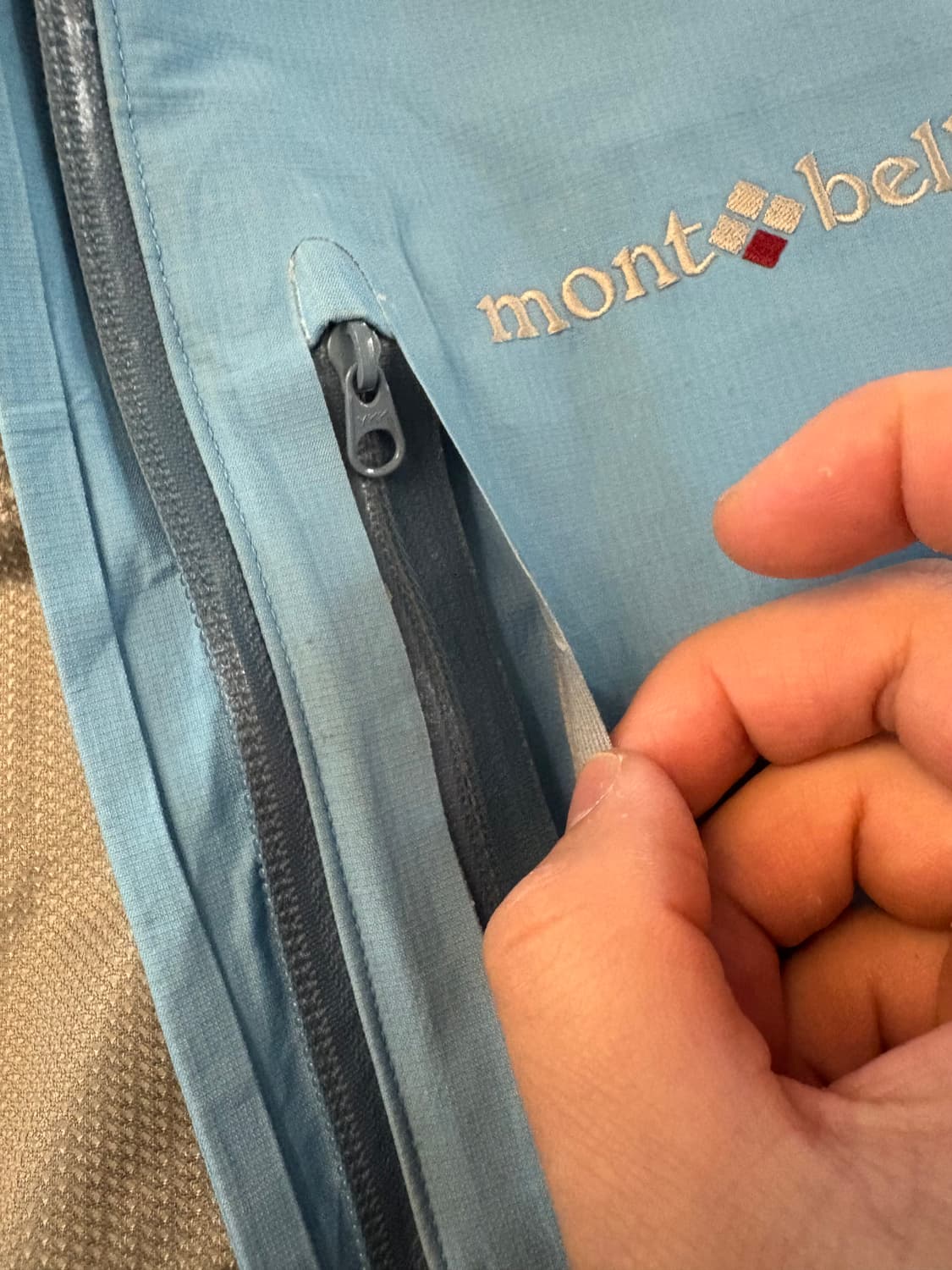 몽벨 일본판 스카이블루 바람막이 M 상품이미지5