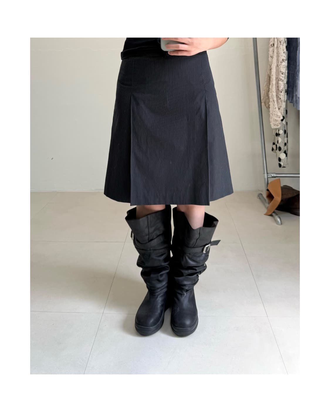 콤사이즘 미디 스커트 상품이미지4