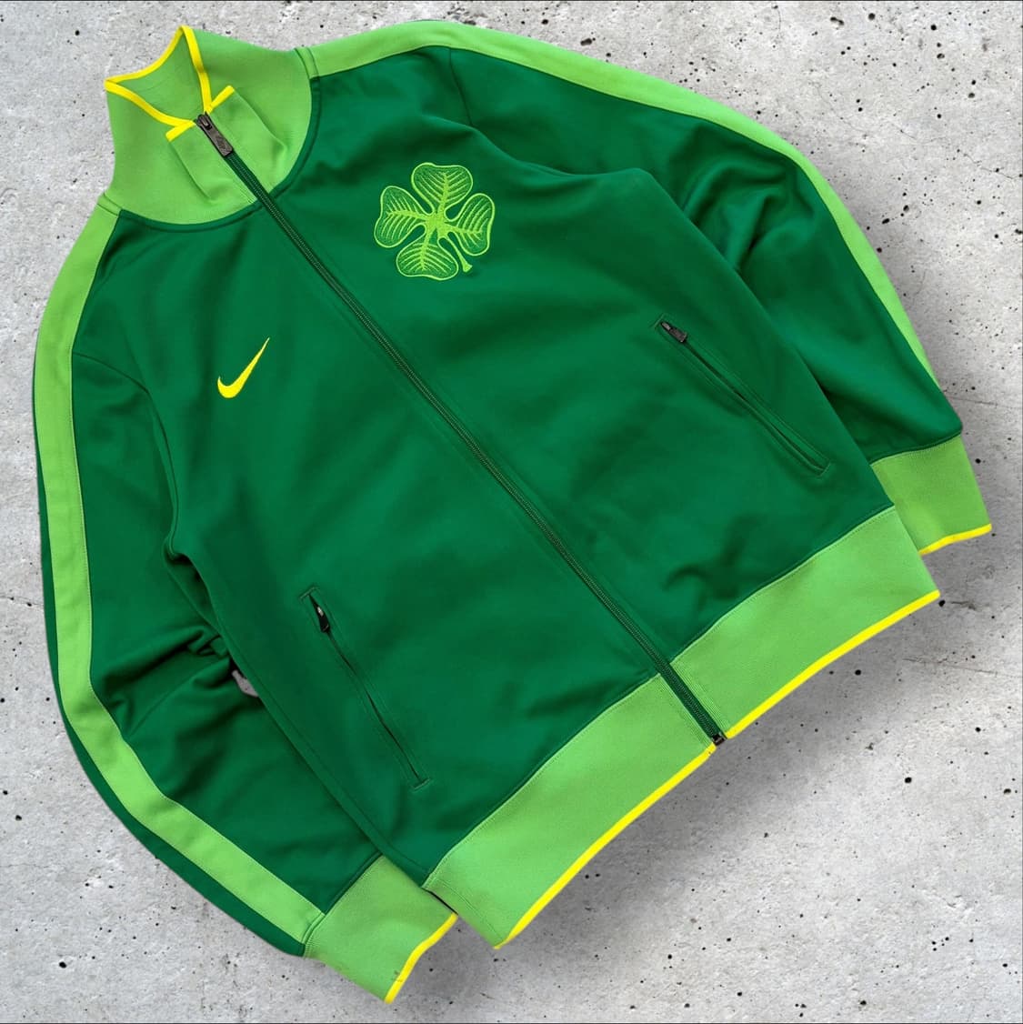 [M] 10s 나이키 셀틱 클로버 그린 트랙 자켓 B603 상품이미지1