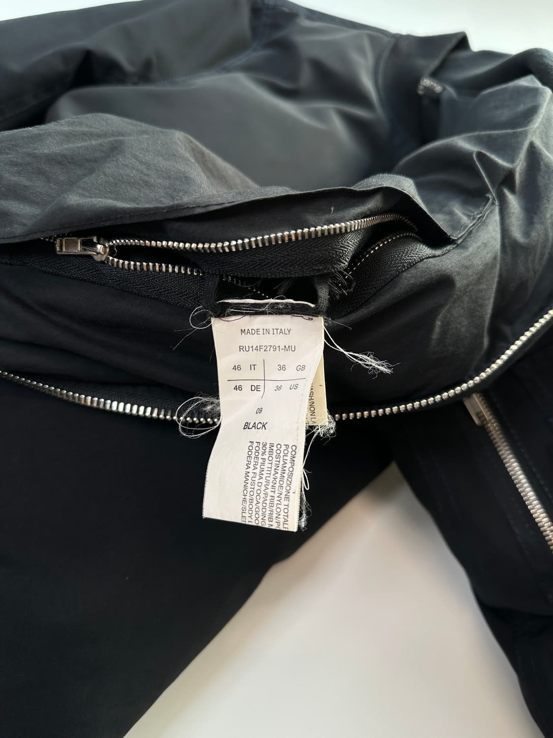 릭오웬스 봄버자켓M  46 상품이미지5