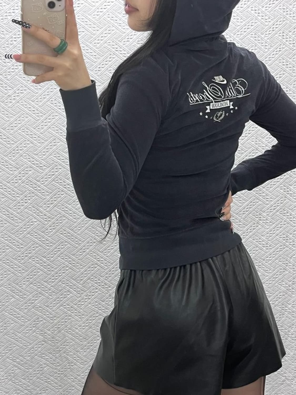 나이키 Y2K 레트로 키치 딱붙핏 후드집업 M C10460 상품이미지2