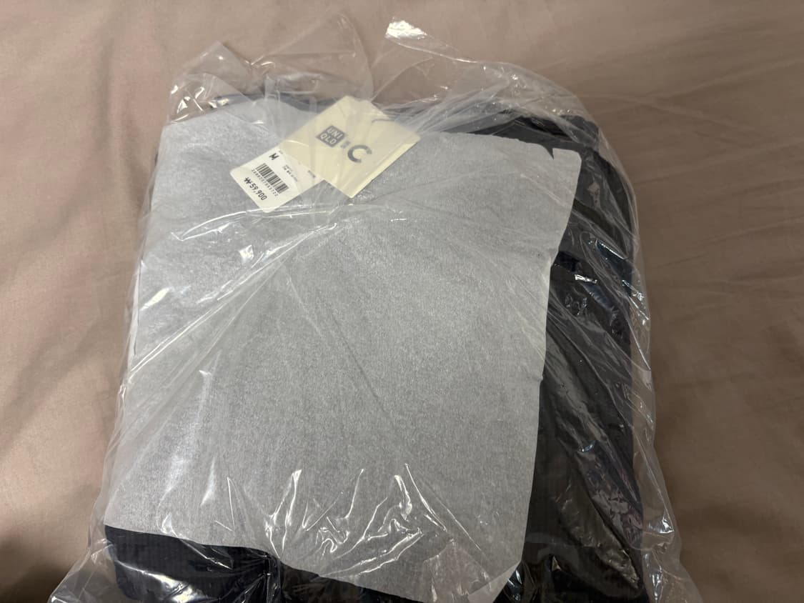 유니클로C 25fw 크루넥 풀집 가디건 니트집업 M 상품이미지4