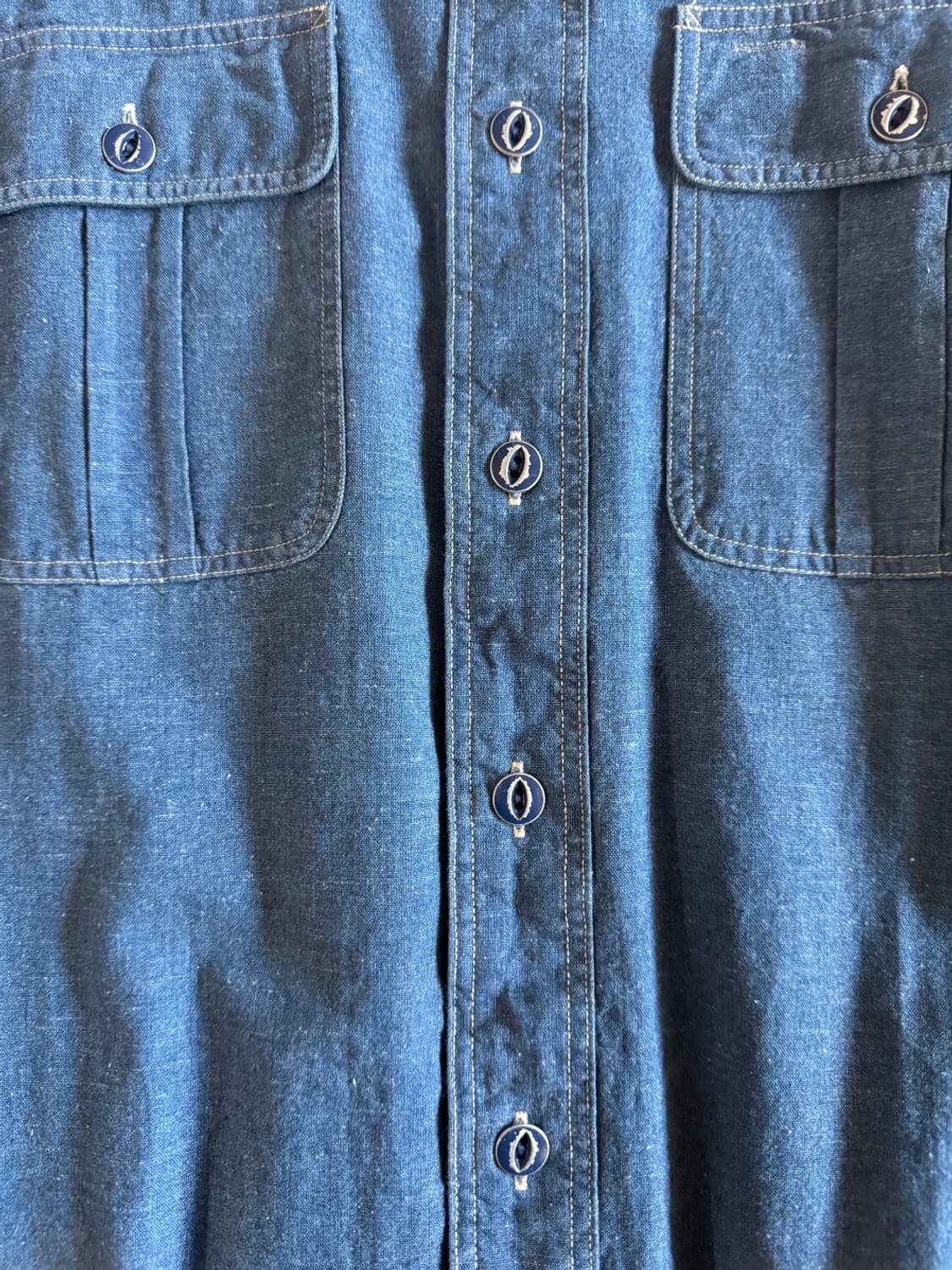 RRL 인디고 샴브레이 워크 셔츠 상품이미지2