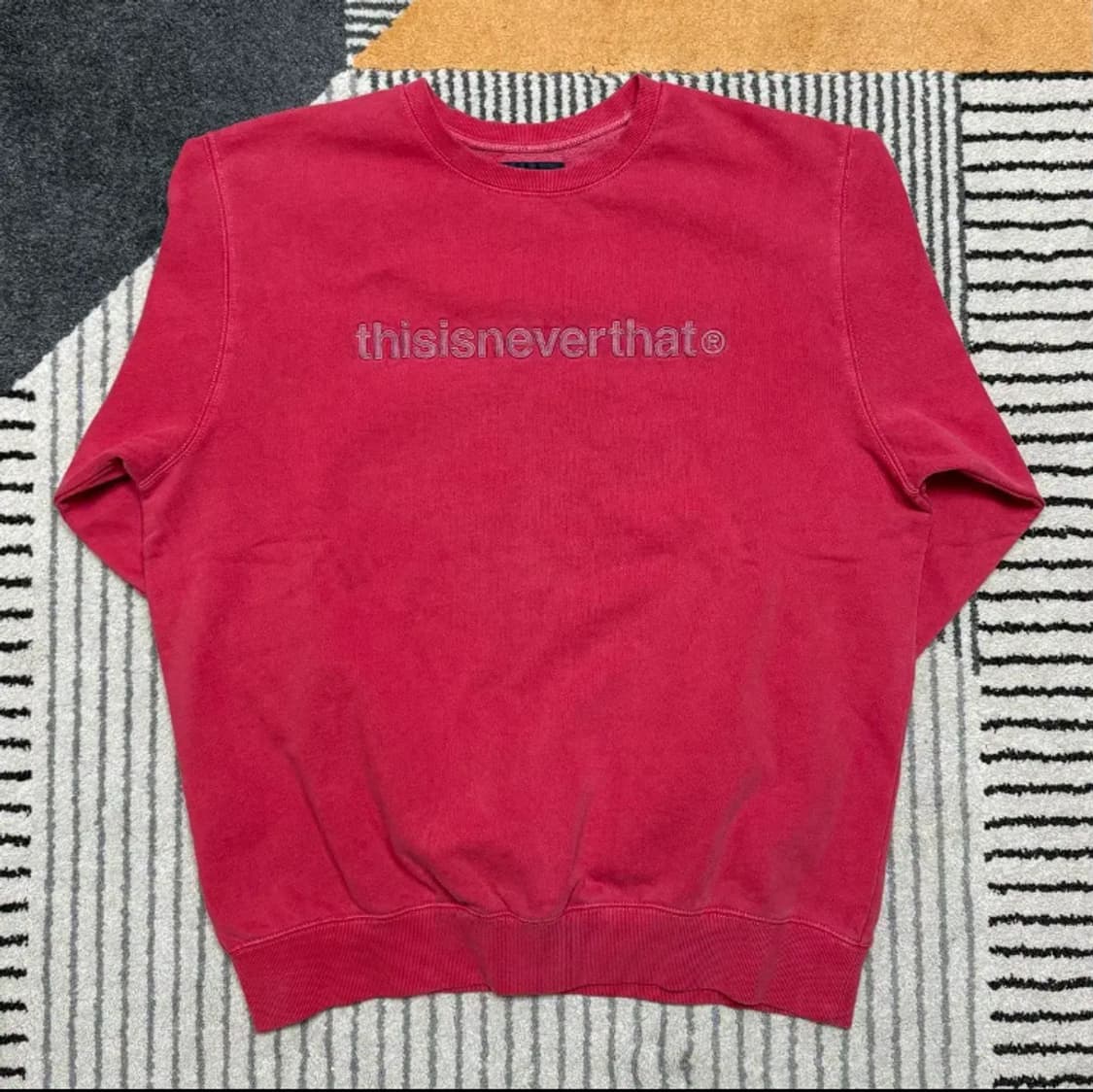 (XL) 디스이즈네버댓 맨투맨 핑크 상품이미지1