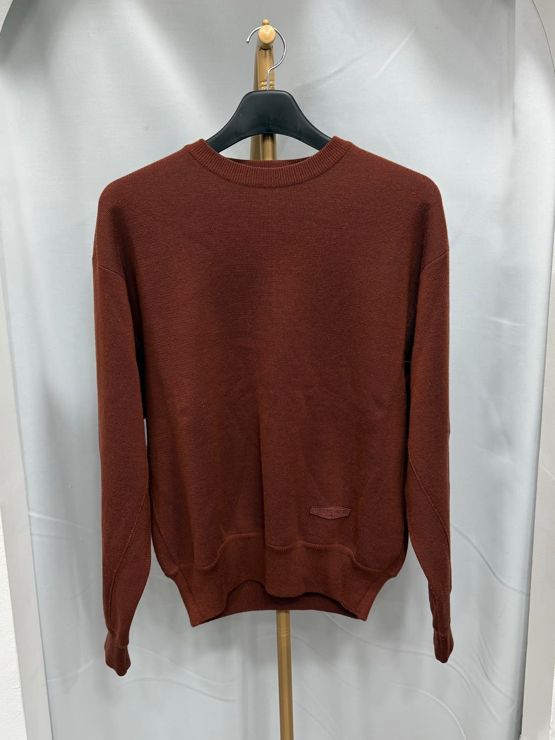 우영미 택션지 니트 브라운 46 상품이미지2