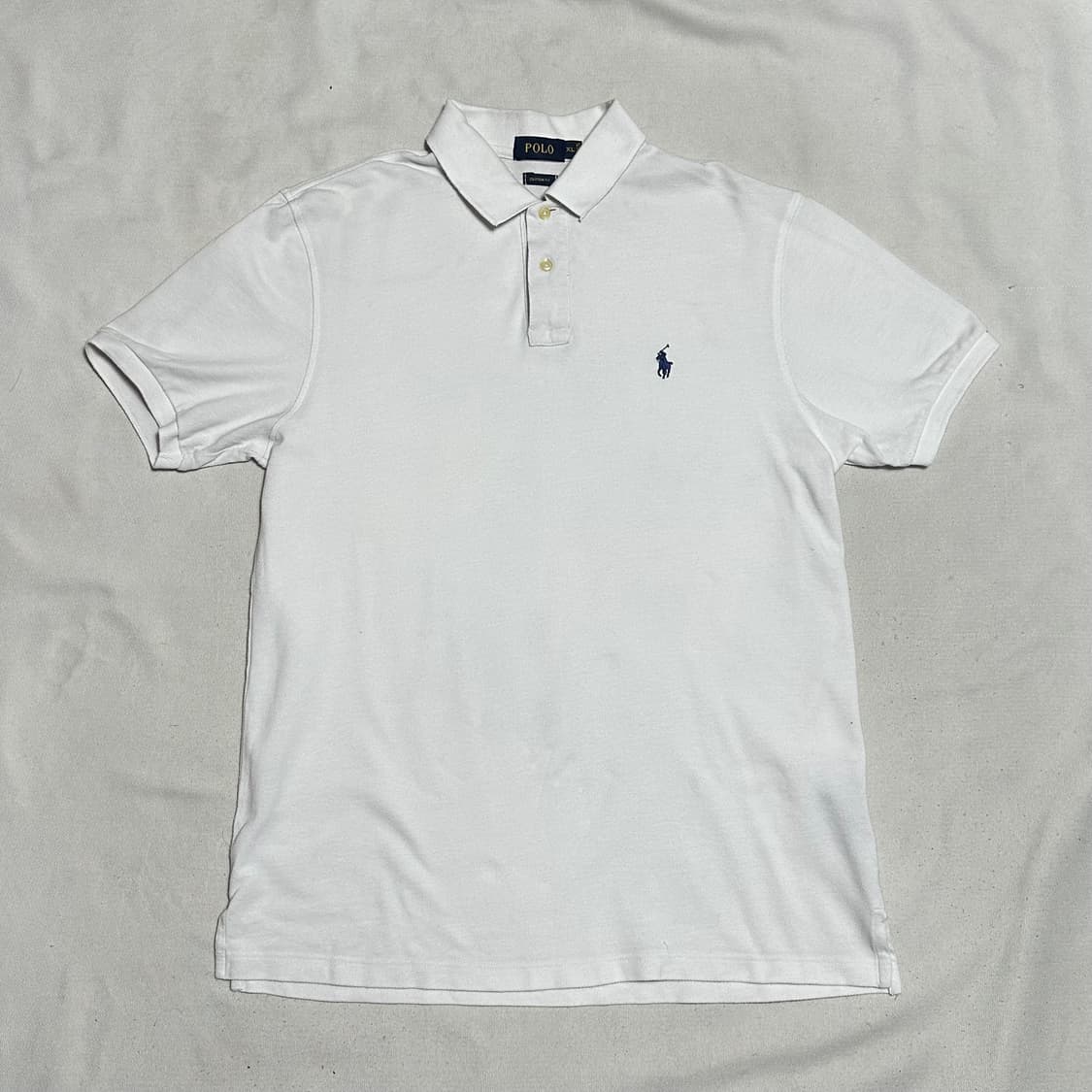 XL 폴로랄프로렌 화이트 카라 반팔 티셔츠 상품이미지2