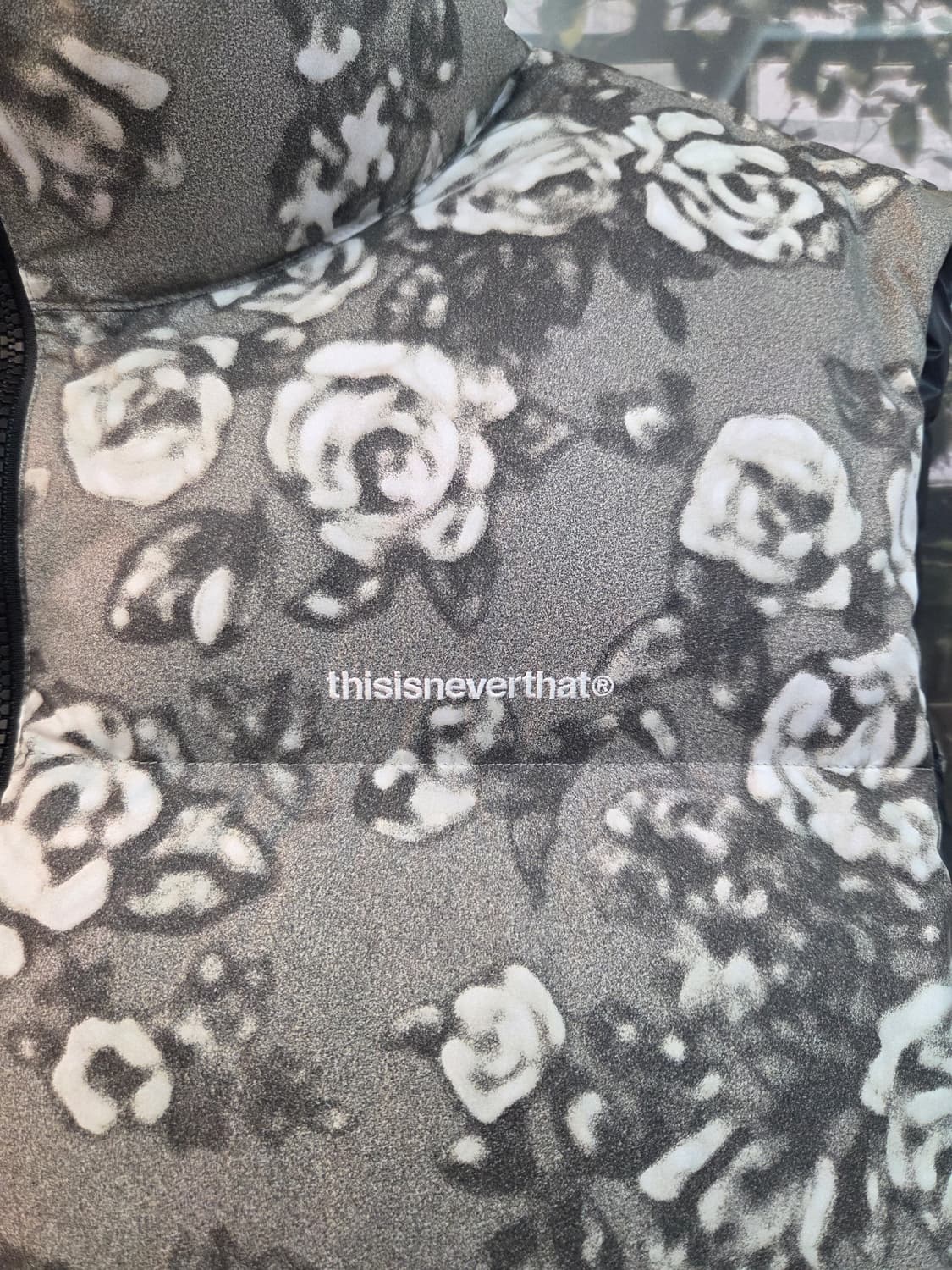 디스이즈네버댓 플라워 그레이 패딩 베스트 상품이미지3