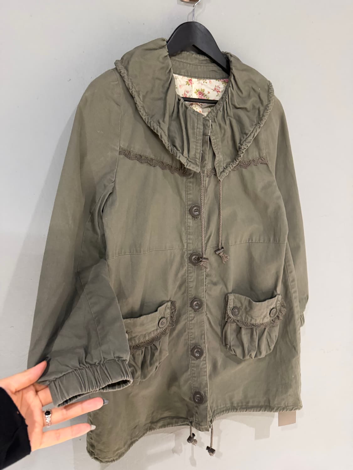 big collar pocket detail button jacket 상품이미지8