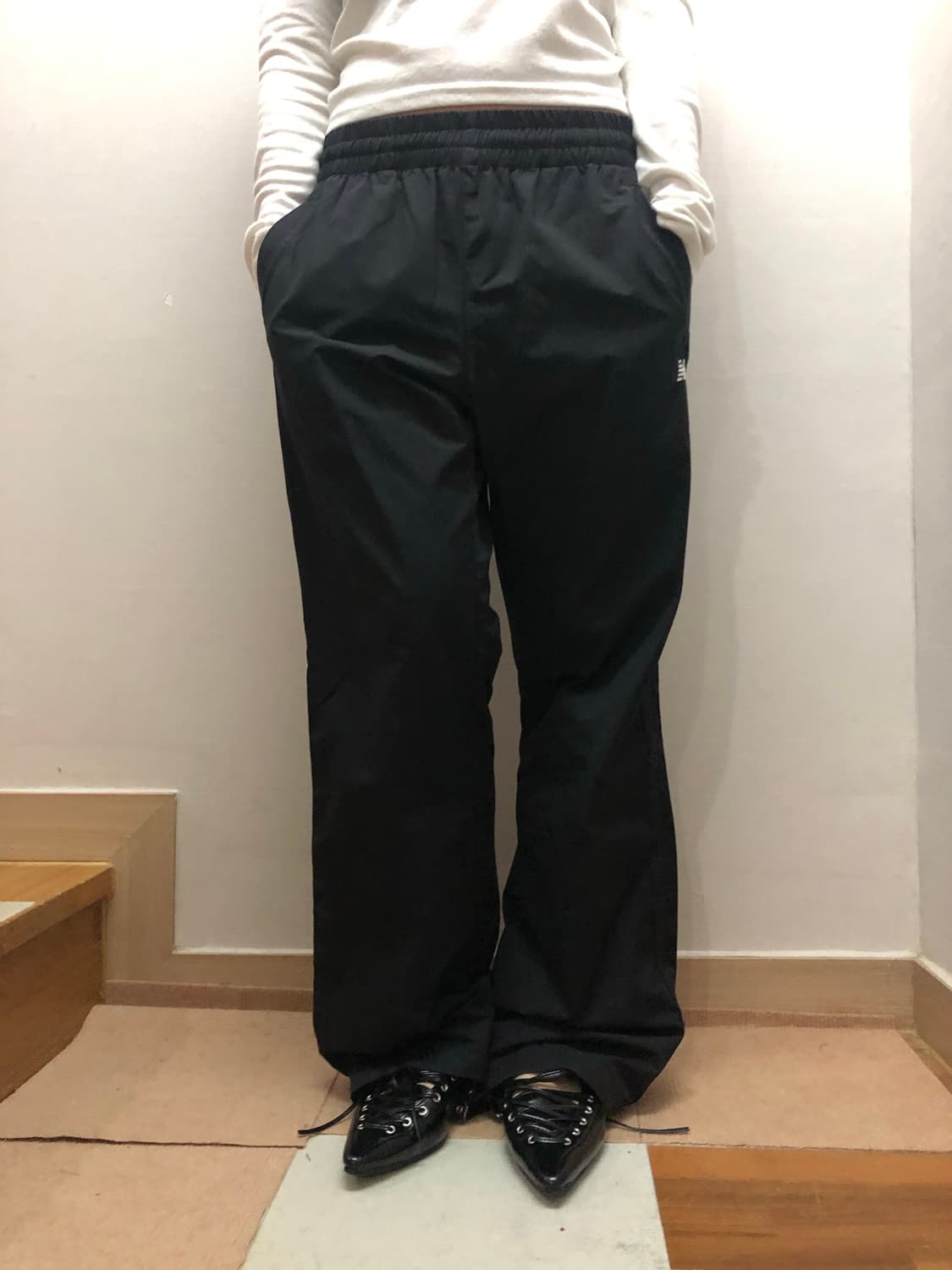 빈티지 뉴발란스 블랙 트레이닝 팬츠 상품이미지2