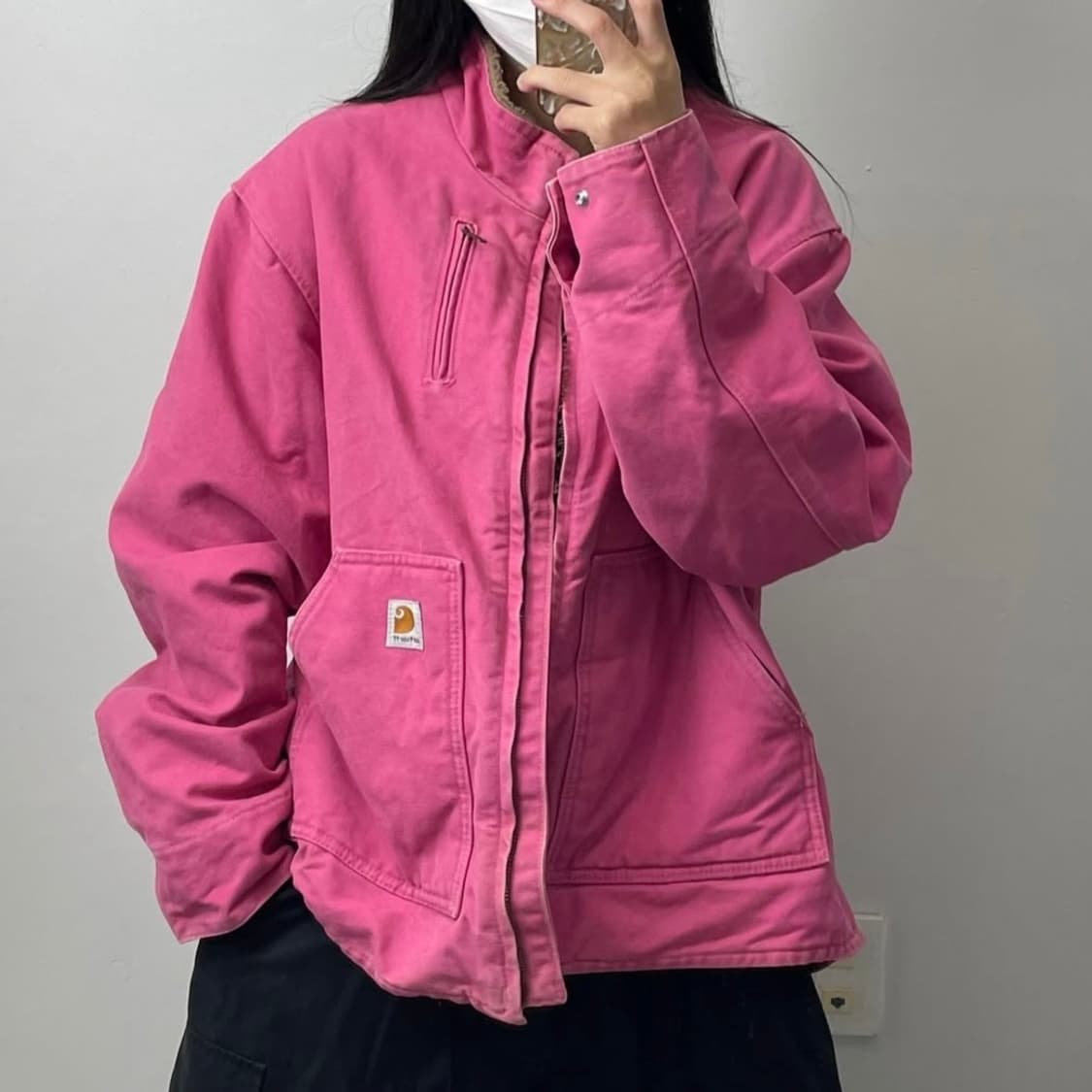 칼하트 디트로이트 자켓 핫핑크 마젠타 상품이미지1