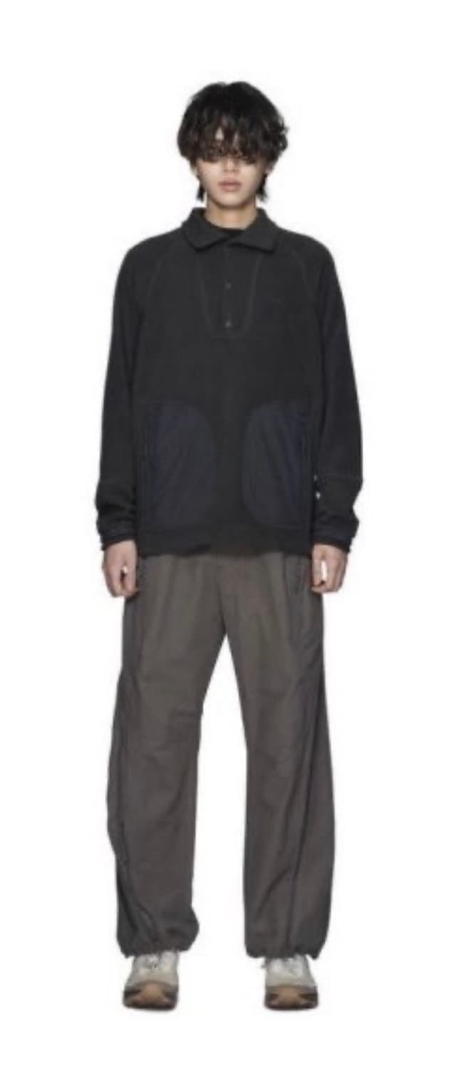 산산기어 컴파운드 플리스 탑 차콜 - 23FW  상품이미지2