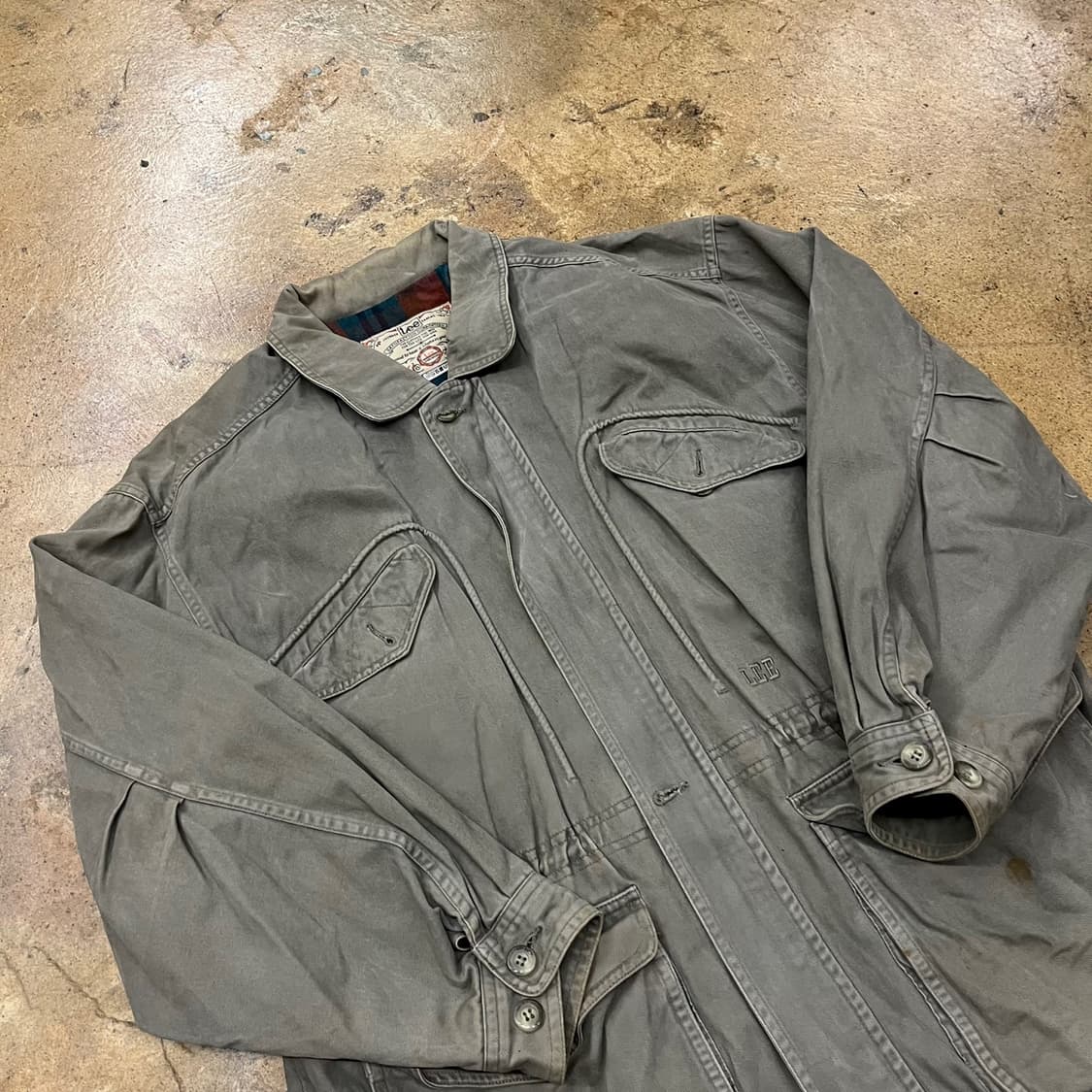 [정품] Lee 빈티지 카키색 야상 자켓 b14 상품이미지1