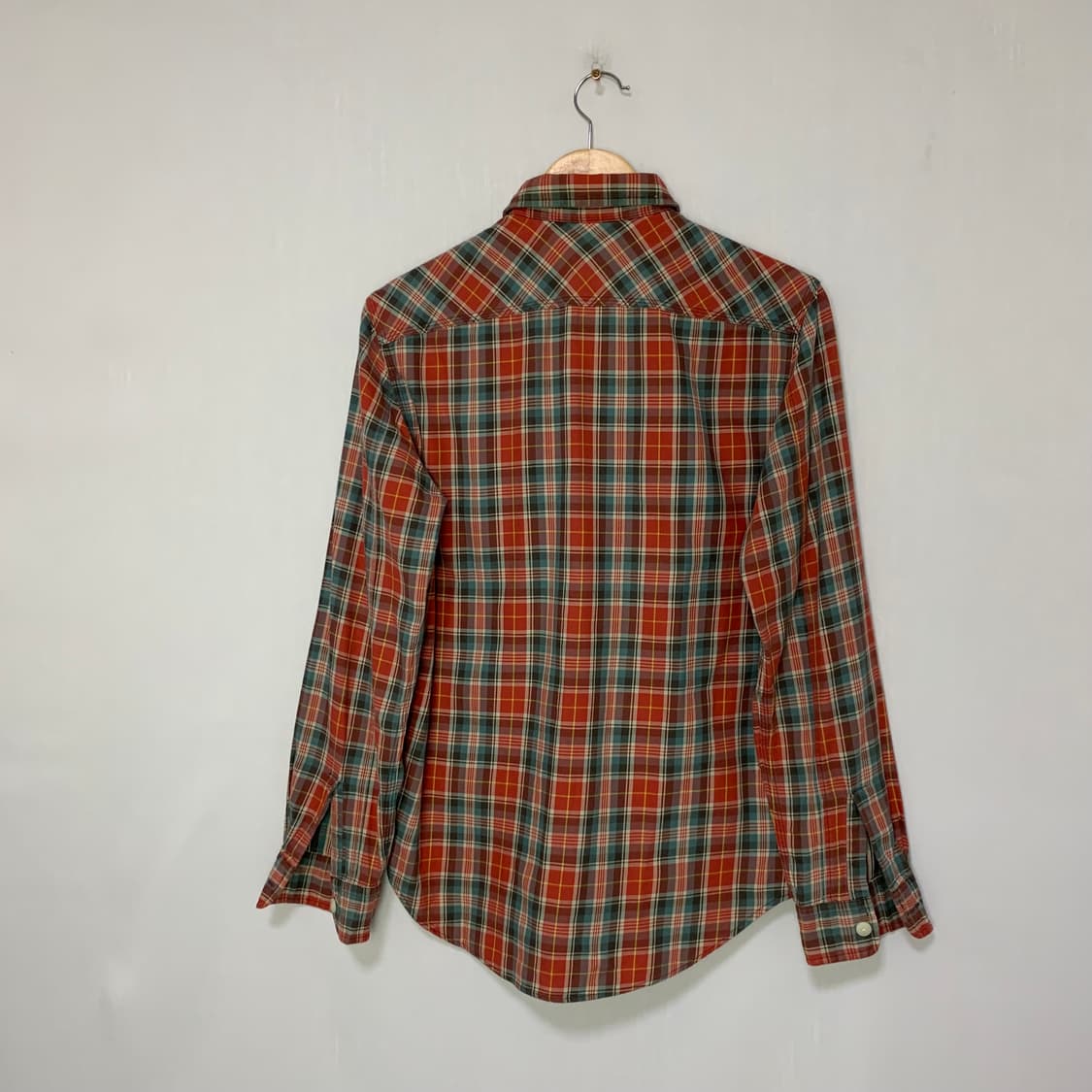 폴로 랄프로렌 더블알엘 RRL 체크 코튼셔츠 빈티지 남방 S 남녀공용 상품이미지4