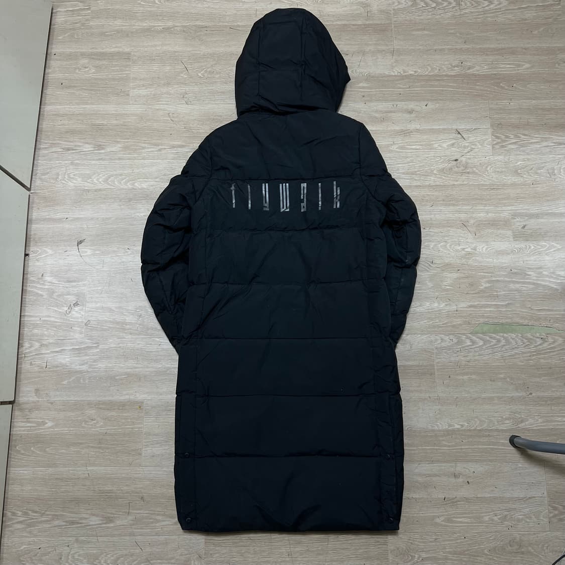 K2 여성 구스다운 와펜 빅로고 벤치 롱패딩 점퍼 [블랙] XS/85 상품이미지5