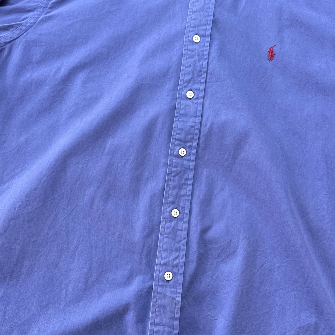 90s 폴로 랄프로렌 페이디드 코튼 셔츠 XXL 상품이미지6