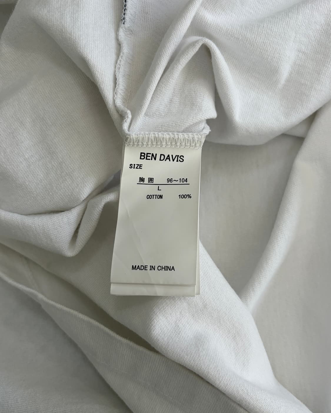 [L]벤 데이비스 BEN DAVIS 자수 반팔 티셔츠 상품이미지7